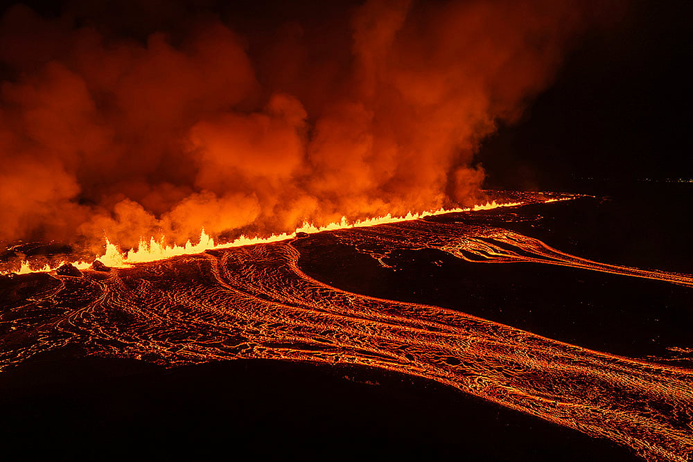 Icelands Reykjanes Volcano erupts 7th time in 2024 photos_Volcano Eruption gallery