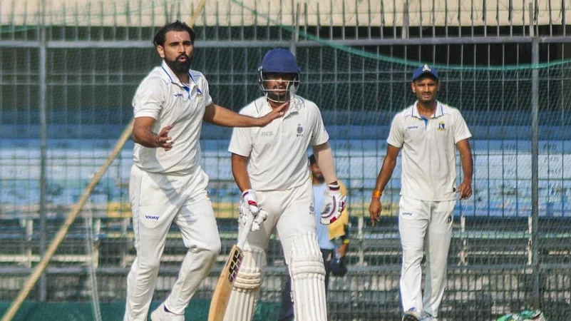 mohammed shami in ranji trophy for bengal X