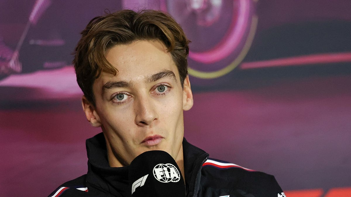 Mercedes driver George Russell - null