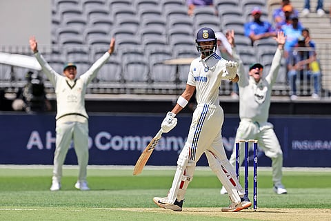 IND Vs AUS 1st Test, Day 1: Australia's players appeals unsuccessfully for the wicket of India's Devdutt Padikkal