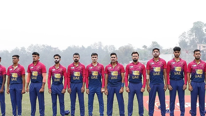 The United Arab Emirates cricket team.