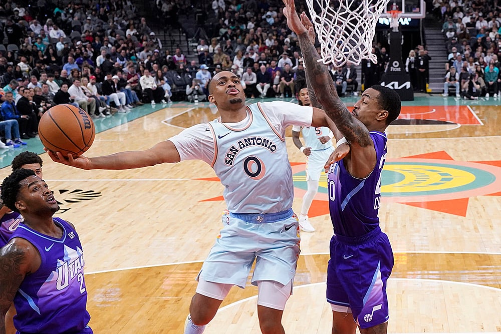 NBA Basketball San Antonio Spurs vs Utah Jazz match gallery_Keldon Johnson