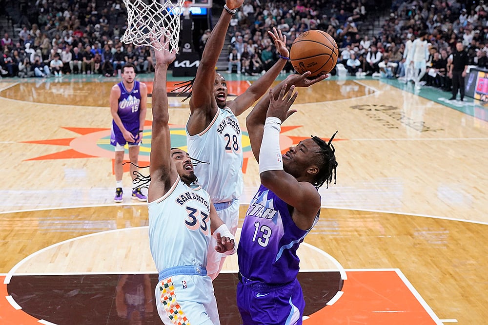 NBA Basketball San Antonio Spurs vs Utah Jazz match gallery_Isaiah Collier