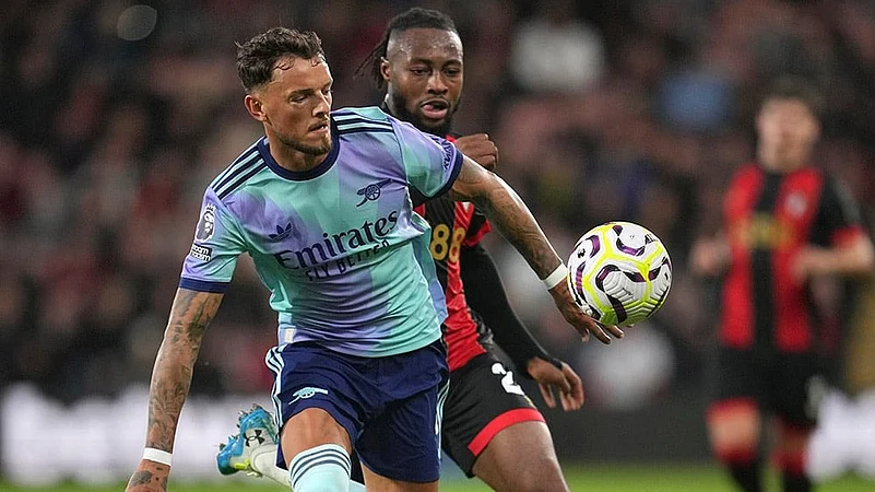 2024-25 English Premier League soccer Arsenal Vs Bournemouth photo gallery_Antoine Semenyo