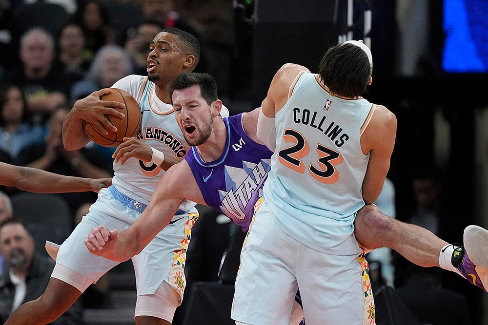 NBA Basketball San Antonio Spurs vs Utah Jazz match gallery_Keldon Johnson