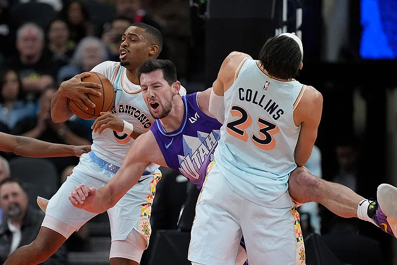 NBA Basketball San Antonio Spurs vs Utah Jazz match gallery_Keldon Johnson