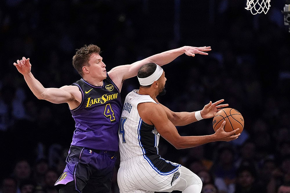 NBA Basketball Orlando Magic vs Los Angeles Lakers match gallery_ Jalen Suggs