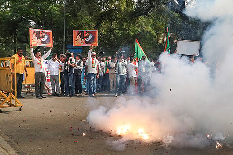 BJP workers celebration in Nagpur
