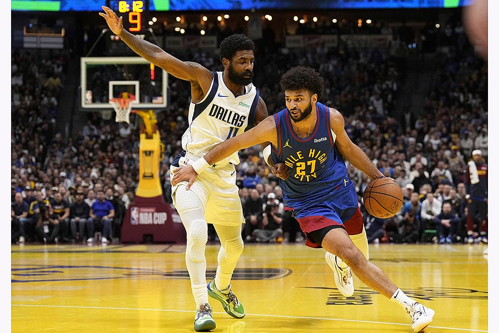 NBA Cup game Dallas Mavericks vs Denver Nuggets basketball photo gallery_ Jamal Murray