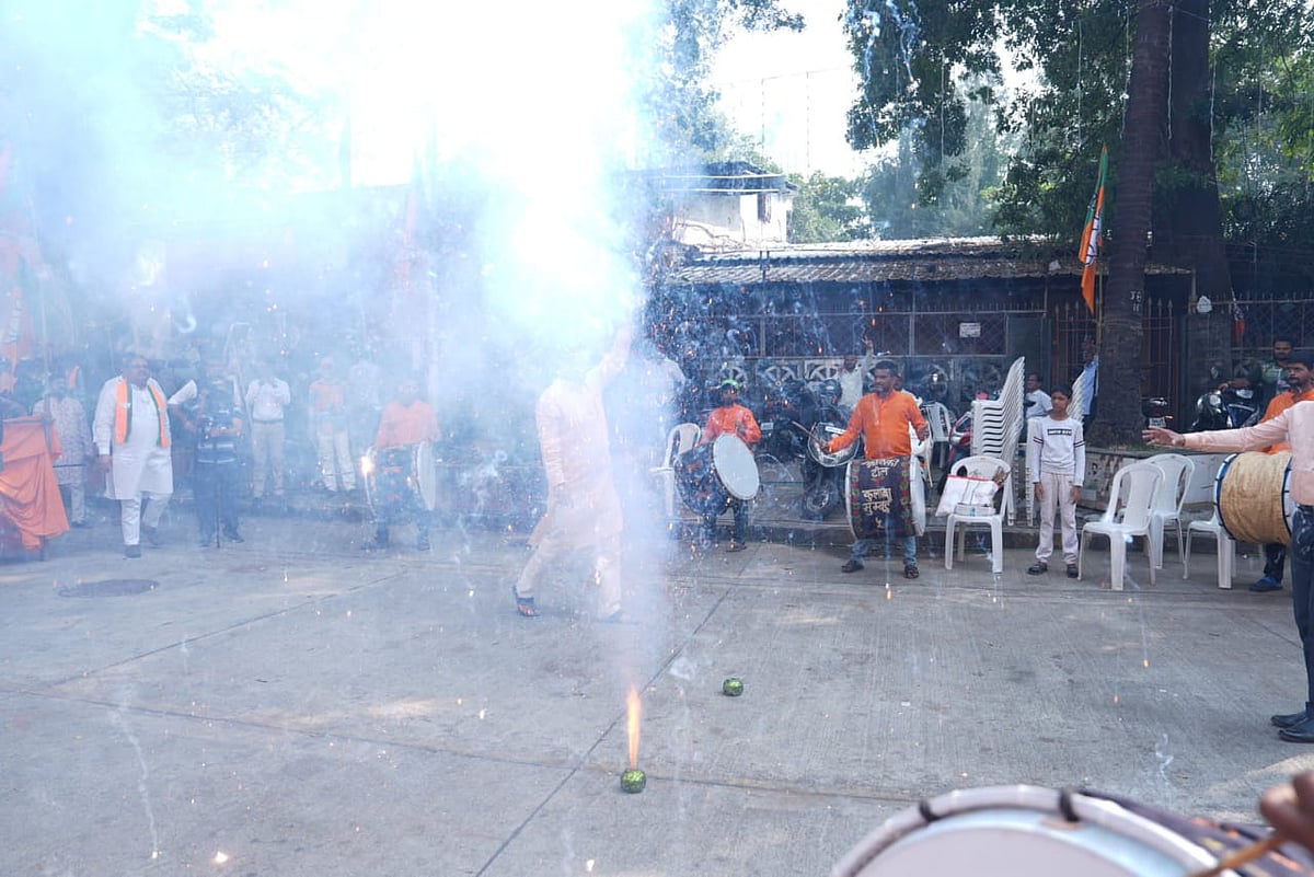 Maharashtra assembly polls 2024 - Mahayuti celebration photos_5