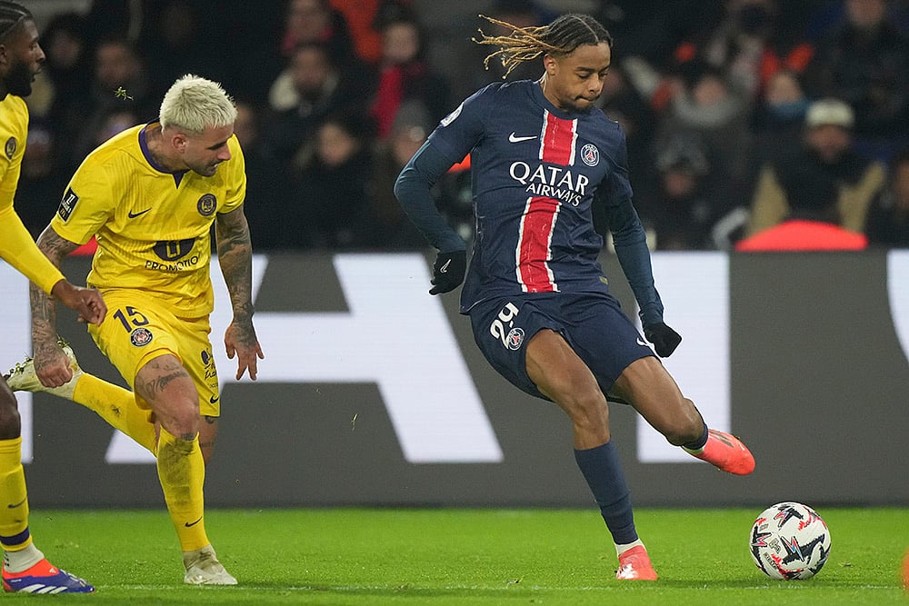 France Soccer League One Paris Saint-Germain vs Toulouse Football gallery_Bradley Barcola