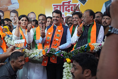 BJP celebration at party headquarters 