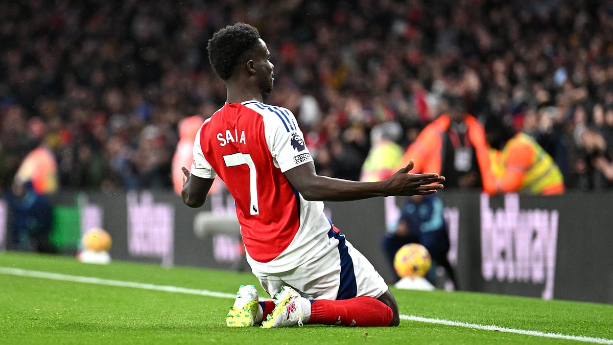 Bukayo Saka notched a goal and assist in Arsenal's 3-0 win over Nottingham Forest - null