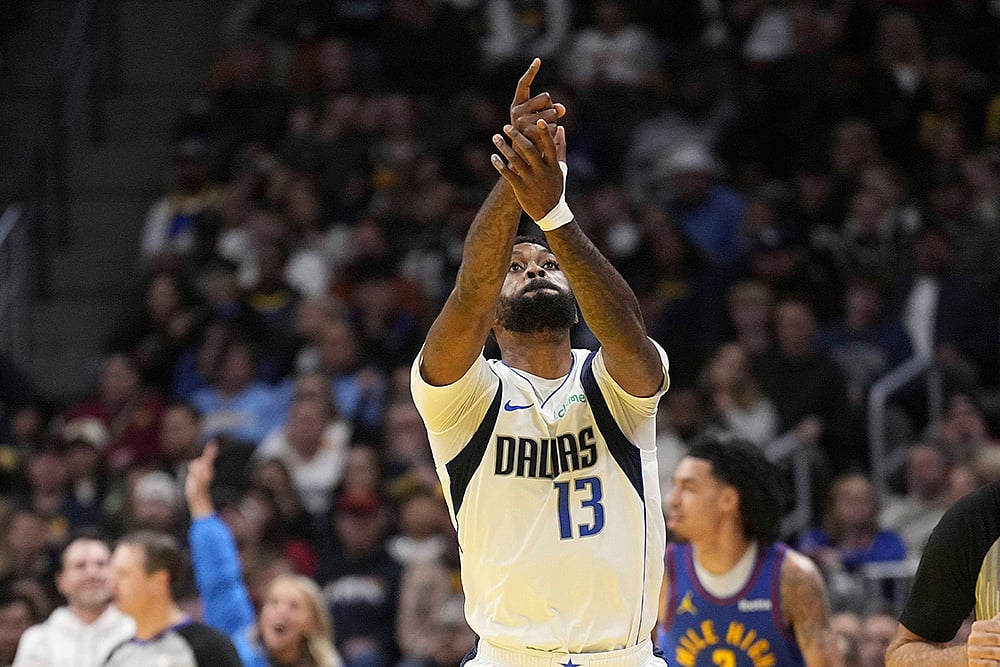 NBA Cup game Dallas Mavericks vs Denver Nuggets basketball photo gallery_Naji Marshall 