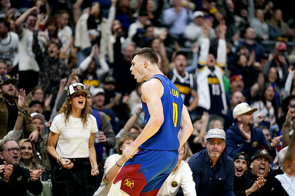 NBA Cup game Dallas Mavericks vs Denver Nuggets basketball photo gallery_Christian Braun