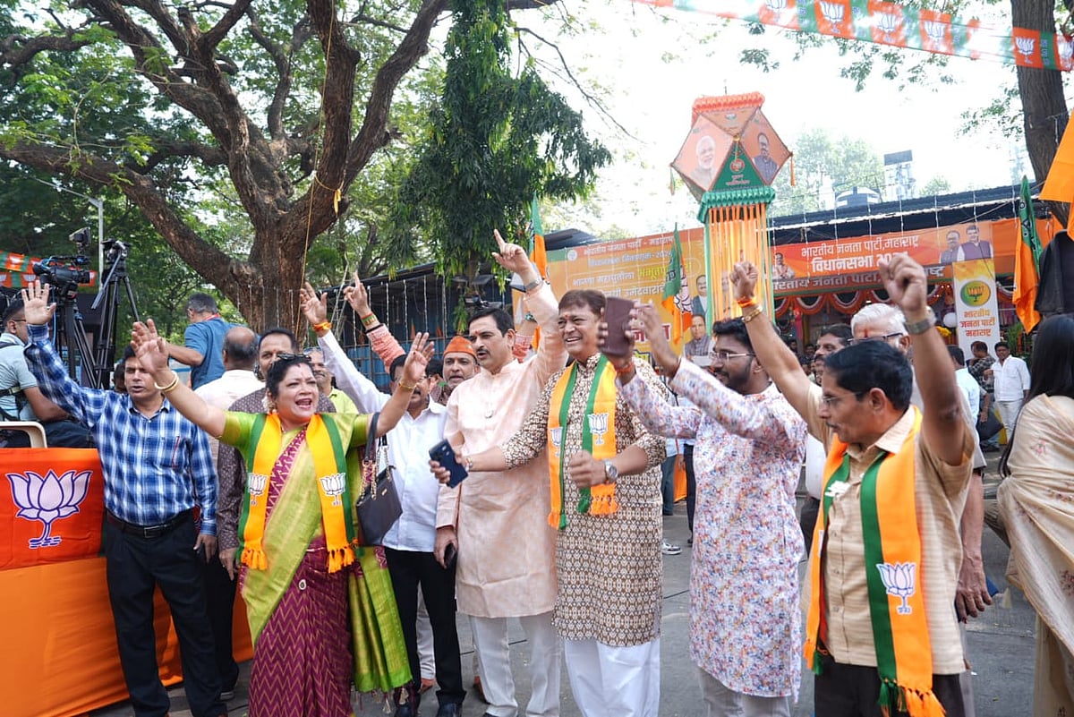 Maharashtra assembly polls 2024 - Mahayuti celebration photos_3