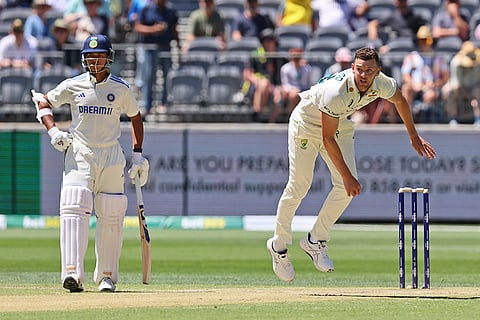 IND Vs AUS 1st Test, Day 3: Australia's Josh Hazlewood bowls a delivery