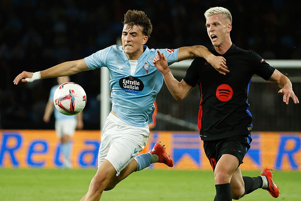 Spain La Liga soccer 2024-25 Barcelona vs Celta Vigo football gallery_Javi Rodriguez