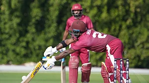 Photo: X | Qatar Cricket Association : Qatar national cricket team during a match.