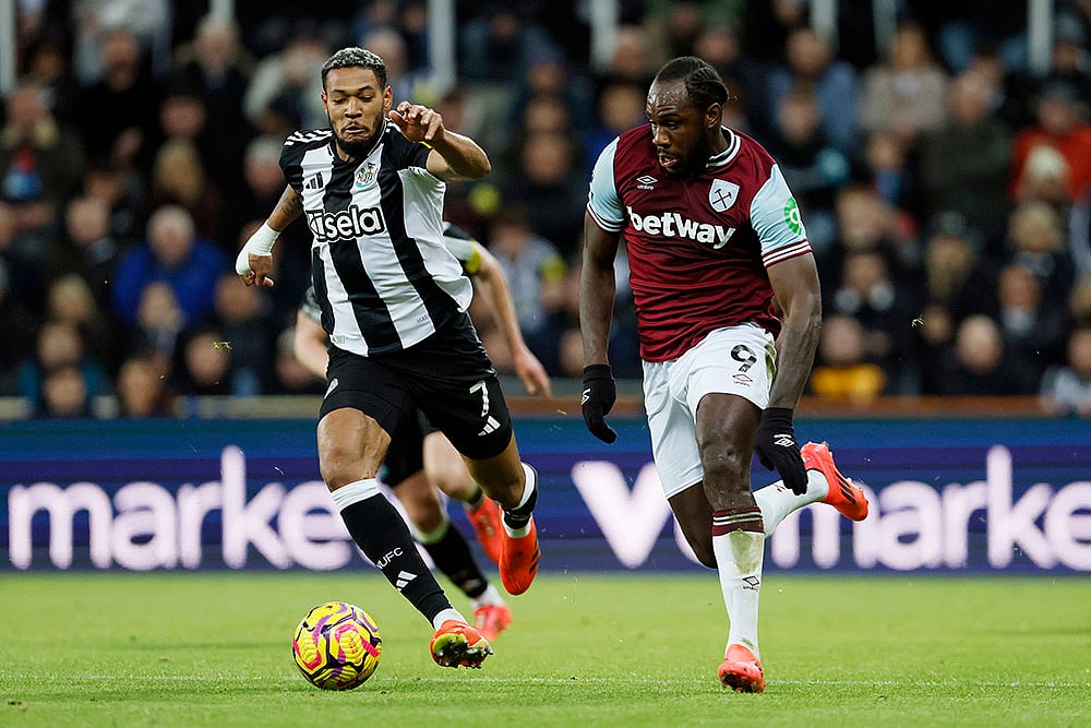 English Premier League soccer Newcastle United Vs West Ham football gallery_Michail Antonio