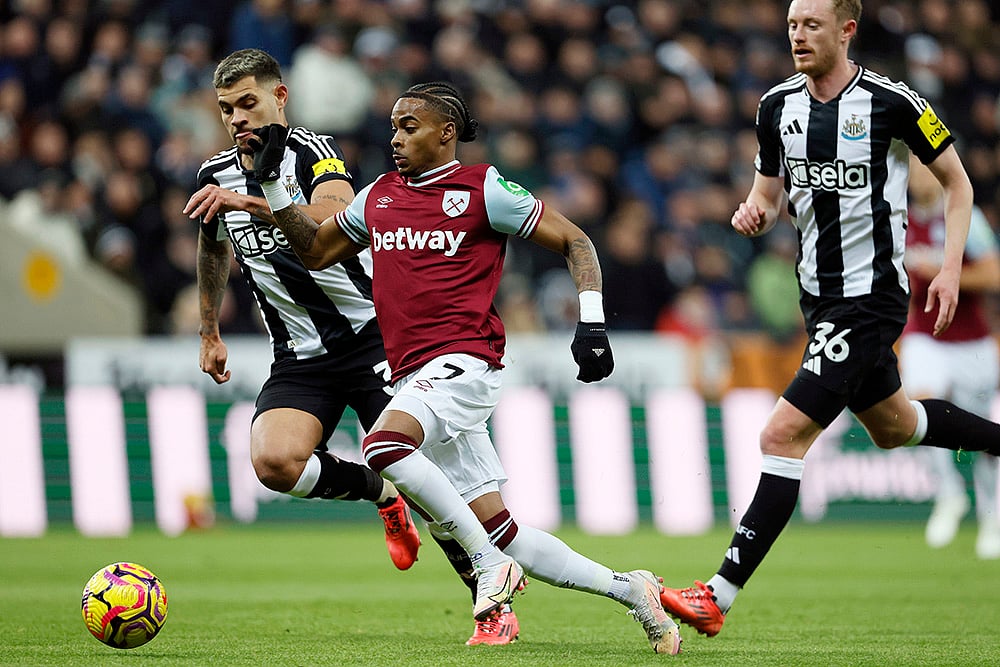 English Premier League soccer Newcastle United Vs West Ham football gallery_Crysencio Summerville