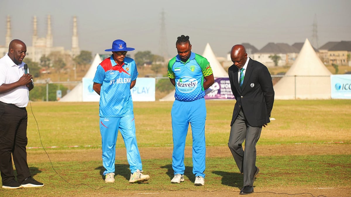 X/ICC_Africa_ : Sierra Leone won the toss and opted to bowl against Saint Helena on matchday three.