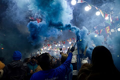 Italy Maradona death anniversary: Argentine and Neapolitan fans light flares to honor Maradona 