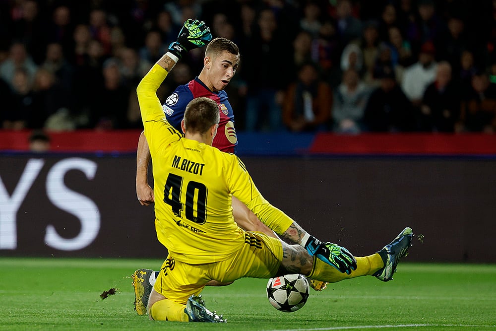 UEFA Champions League soccer Barcelona and Brest football gallery: Fermin Lopez