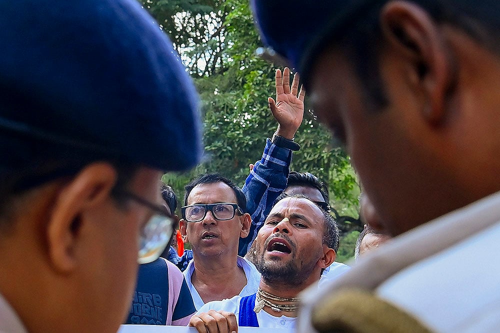 Protest over arrest of Chinmoy Krishna Das in Bangladesh