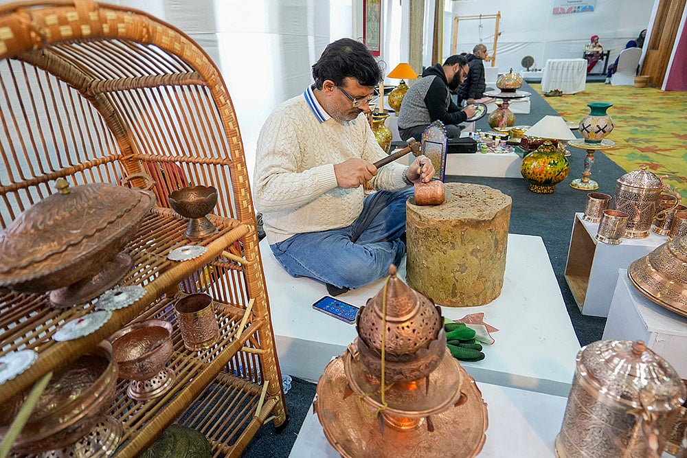 | Photo: PTI/S Irfan : World Craft Council's 60th Jubilee celebration