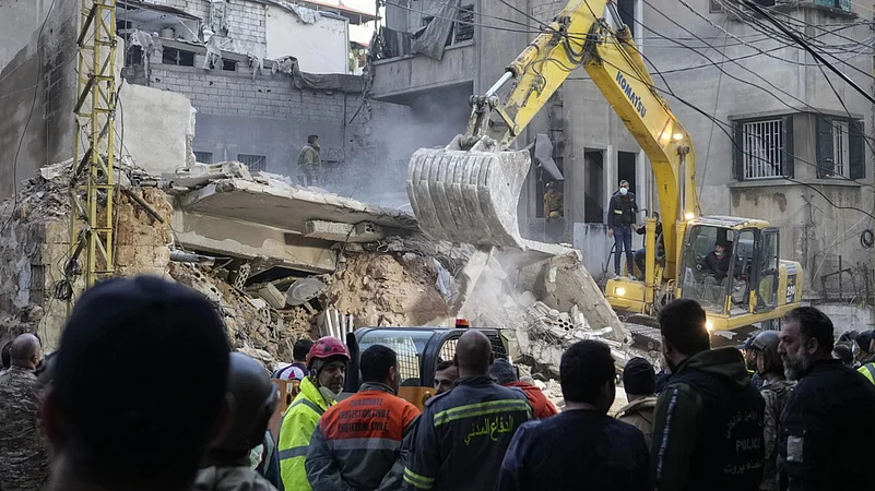 Israel strikes beirut moment after agreeing to ceasefire.