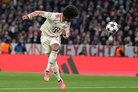 UEFA Champions League: Bayern's Serge Gnabry kicks the ball 