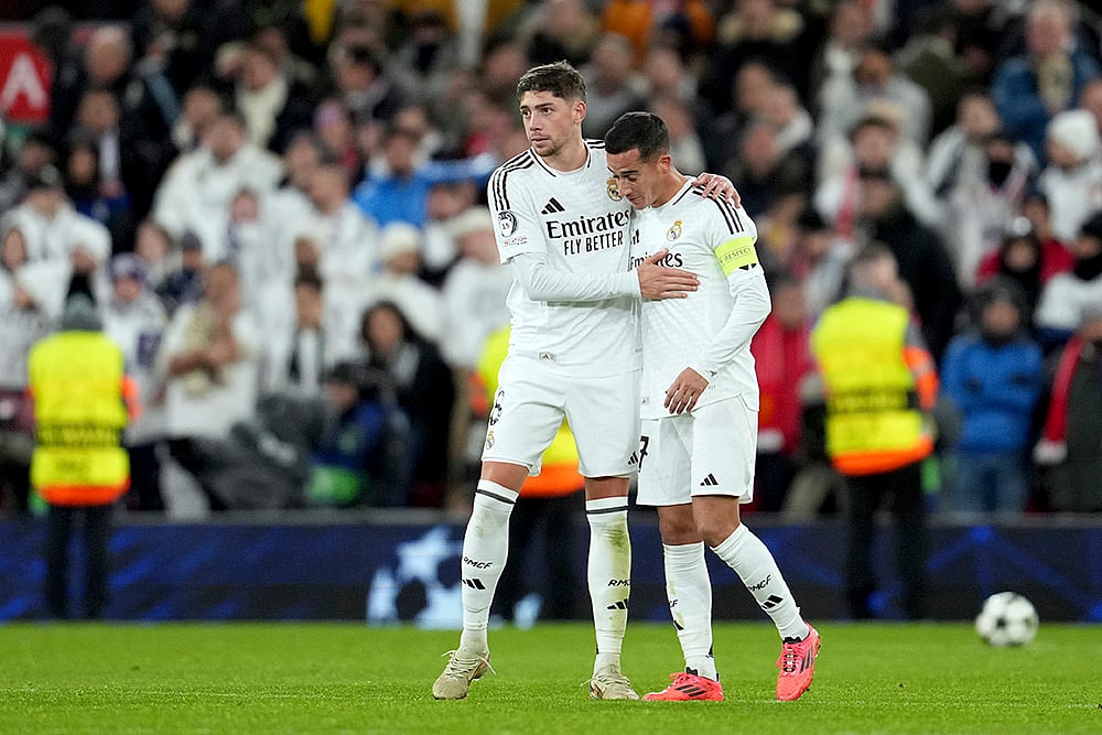 2024-25 UEFA Champions League soccer Liverpool Vs Real Madrid football gallery: Federico Valverde