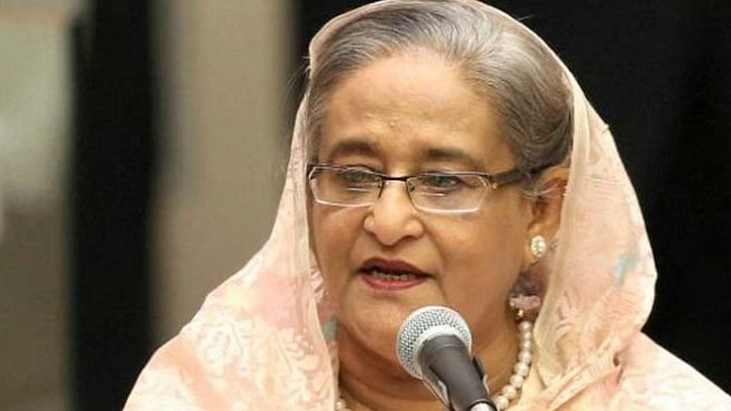 Ousted ex-Bangladesh Prime Minister Sheikh Hasina