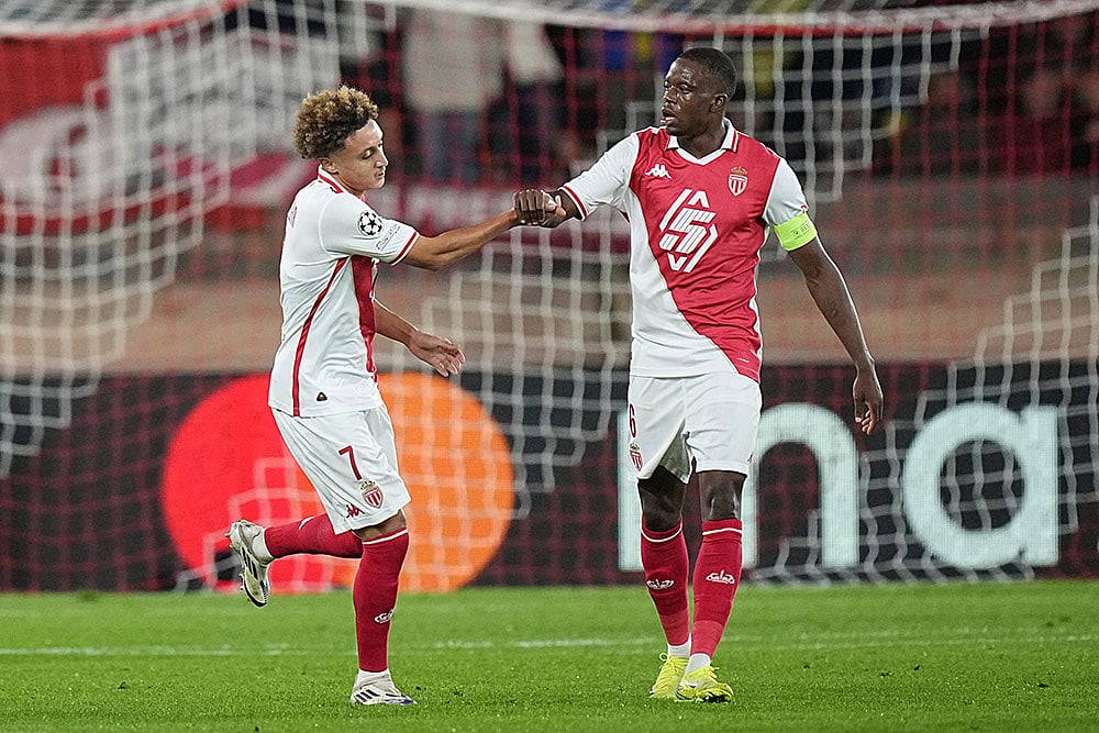 2024-25 UEFA Champions League soccer Monaco Vs Benfica football gallery: Eliesse Ben