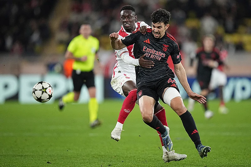 2024-25 UEFA Champions League soccer Monaco Vs Benfica football gallery: Tomas Araujo