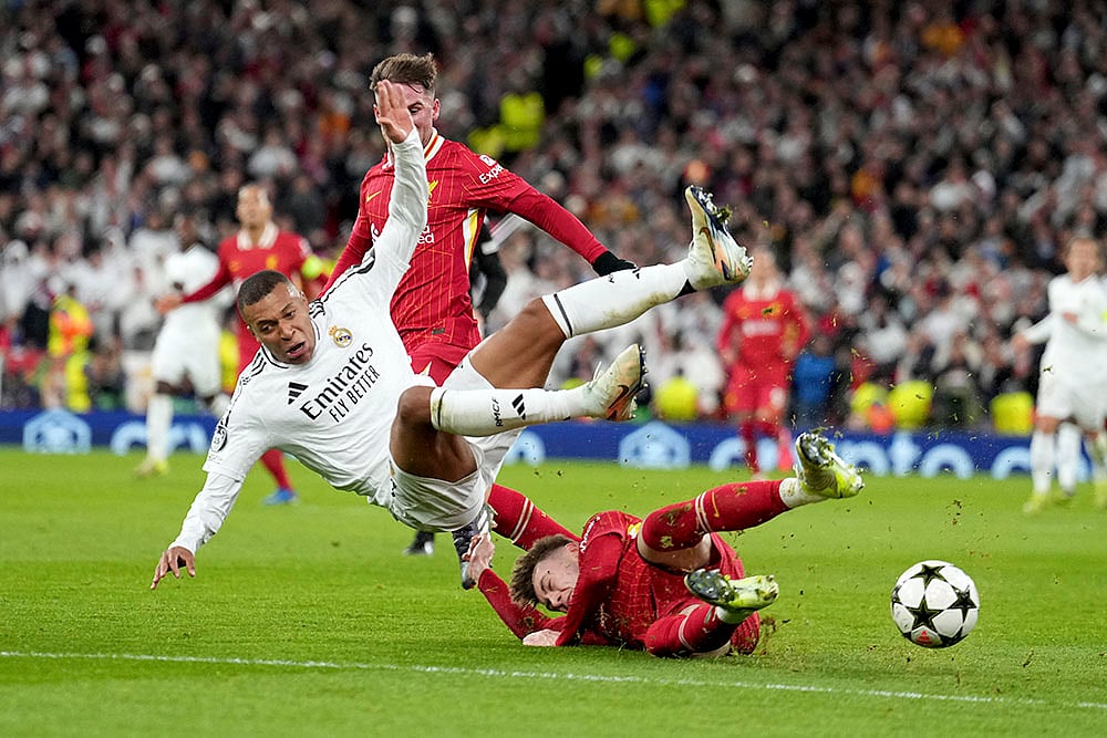 2024-25 UEFA Champions League soccer Liverpool Vs Real Madrid football gallery: Conor Bradley