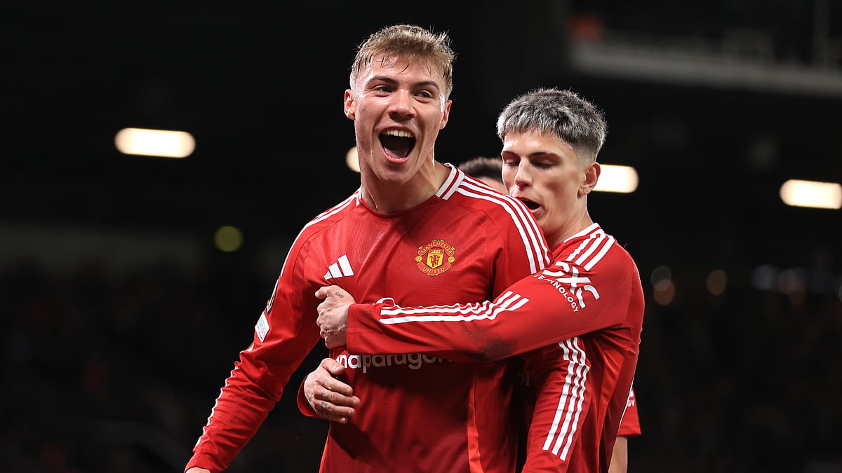 Manchester United striker Rasmus Hojlund.