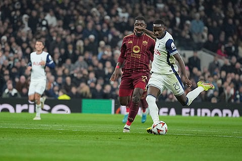 UEFA Europa League: Tottenham's Pape Matar Sarr attempts a score