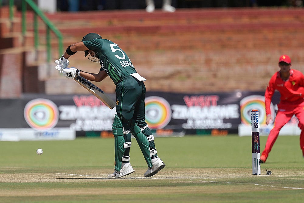 ZIM Vs PAK Cricket 3rd ODI at Queens Sports Club in Bulawayo, Zimbabwe: Abdullah Shafique
