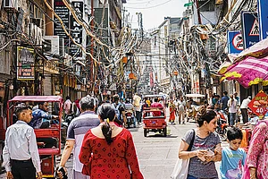 Photo: Getty Images : Market Buzz: The commercial income of Chandni Chowk
is estimated to be around Rs 50 lakh crore