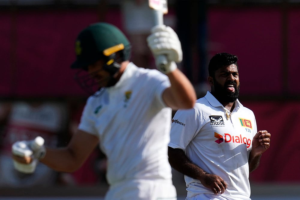 South Africa Vs Sri Lanka, 1st Test Cricket Day 2 photos from Kingsmead, Durban: Lahiru Kumara