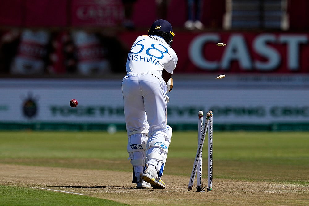 South Africa Vs Sri Lanka, 1st Test Cricket Day 2 photos from Kingsmead, Durban: Vishwa Fernando