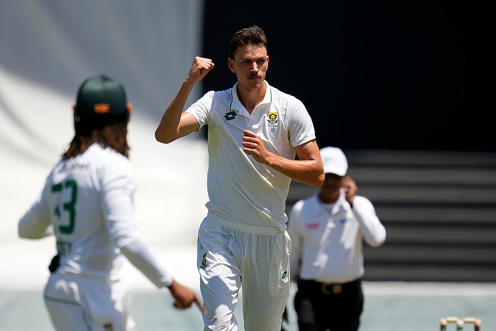 South Africa Vs Sri Lanka, 1st Test Cricket Day 2 photos from Kingsmead, Durban: Marco Jansen 