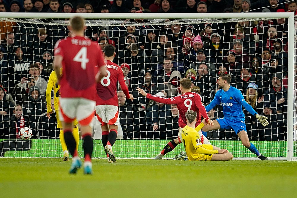 UEFA Europa League Soccer Manchester United Vs Bodo Glimt football gallery: Rasmus Hojlund