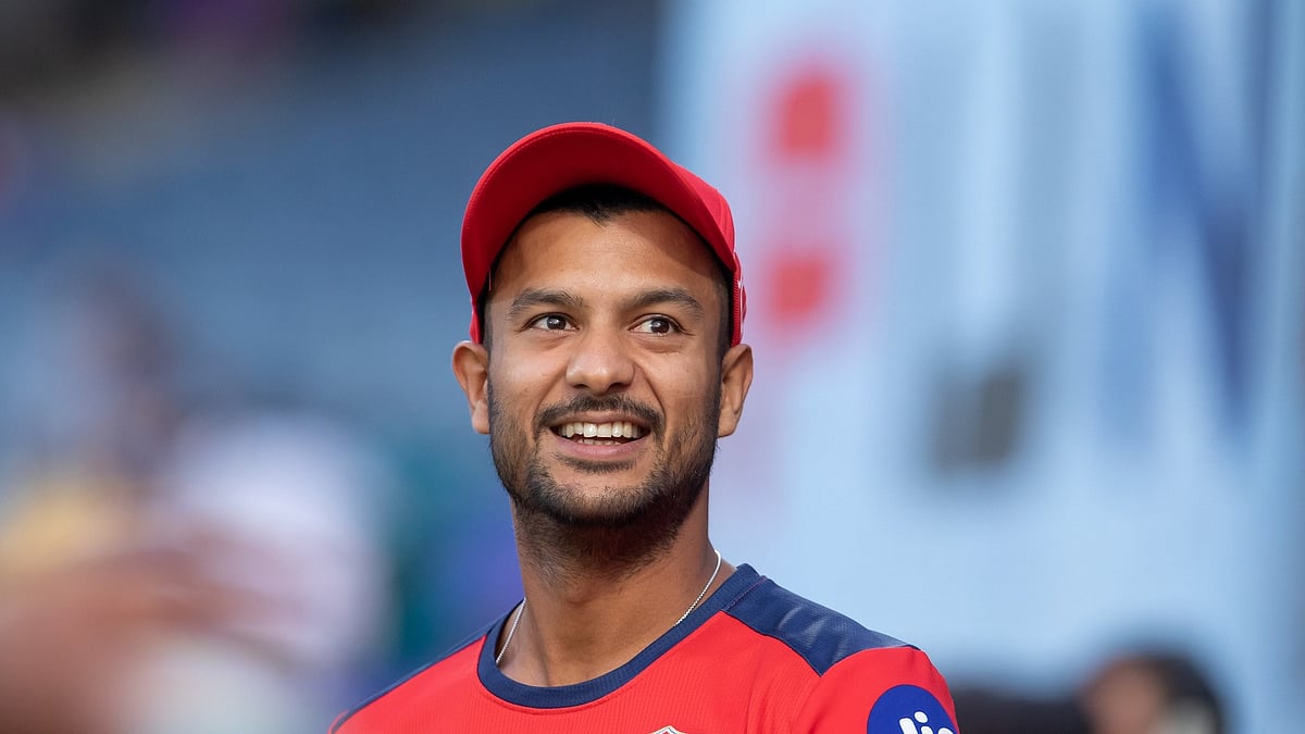 Photo: File : Mayank Agarwal played a 58-run knock for Karnataka against Tamil Nadu in the Vijay Hazare Trophy match.