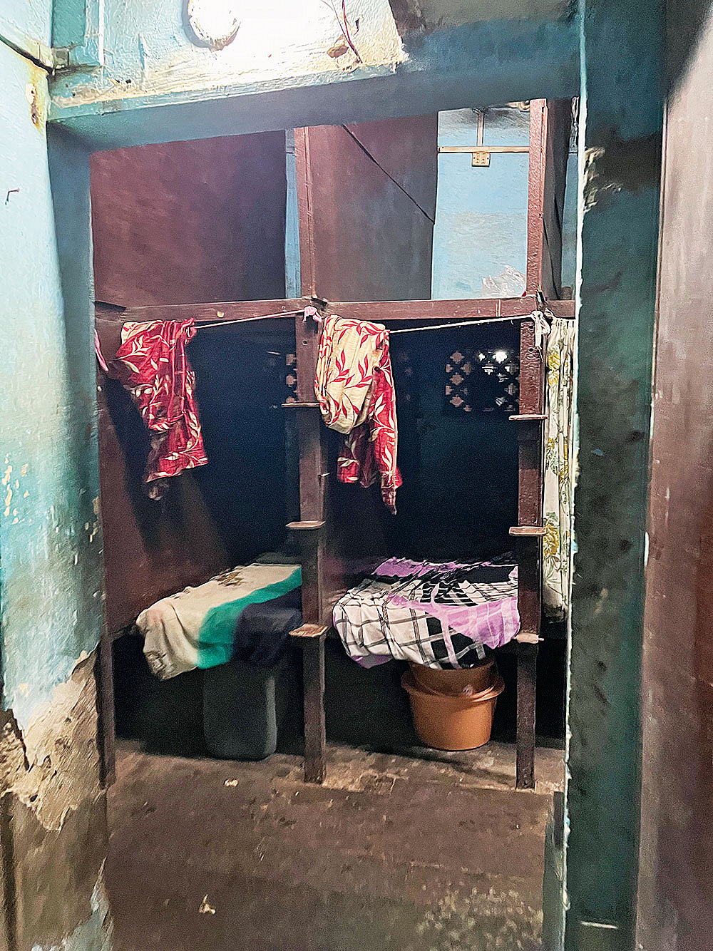 A bunker used by sex workers