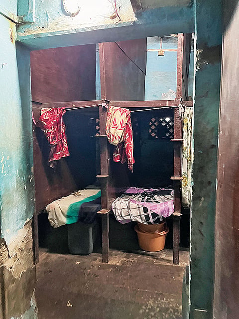 A bunker used by sex workers