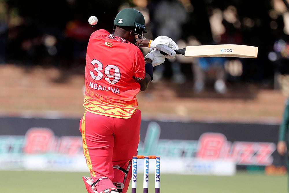 ZIM Vs PAK Cricket 3rd ODI at Queens Sports Club in Bulawayo, Zimbabwe: Richard Ngarava