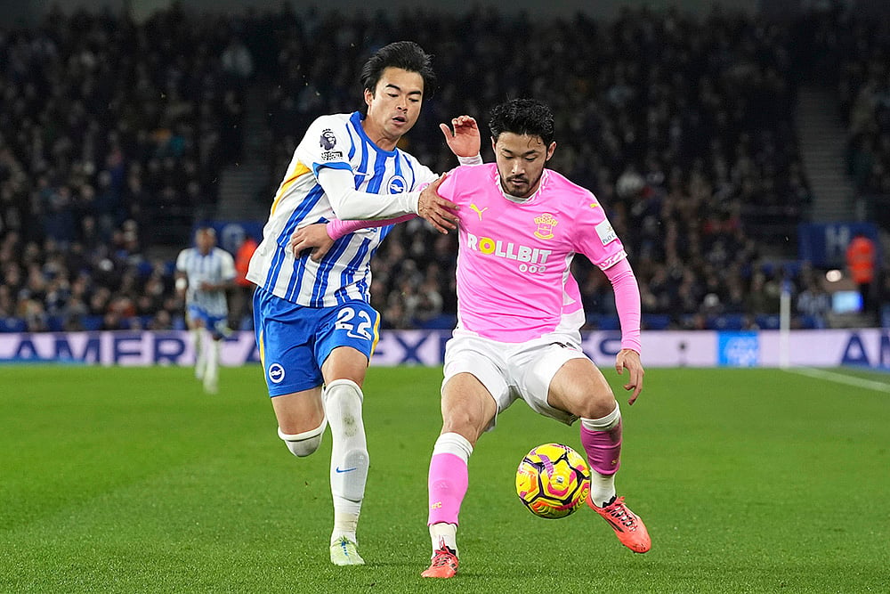 English Premier League soccer Brighton and Hove Vs Southampton football gallery_Kaoru Mitoma